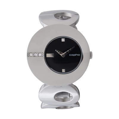 Copha O Watch - Czarna Tarcza Srebrna Bransoleta