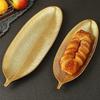 Leaf Shaped Fruit Plate Decorative Snack Tray Artistic Storage Tray for Living Room Event Parties and Daily Use