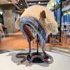 Korean Cute Plush Hat Autumn And Winter Warm Knitted Earmuffs Cold-Proof All-Match Hat