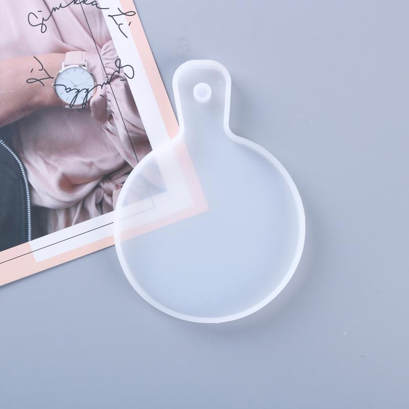 DIY Handwerk Servierbrett UV Epoxidform handgefertigt Untersetzer Harzform Obsttablett mit Griff Harzform Silikonform