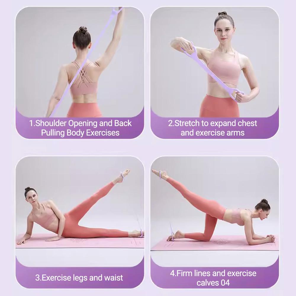 Lina do ćwiczeń jogi 8 słów ekspander klatki piersiowej elastyczne taśmy sprzęt do ćwiczeń gimnastycznych elastyczne rurki do treningu mięśni lina napinająca