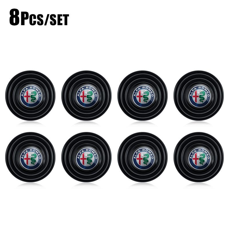 2026 Hot Sticker 4/8/12Pcs Car Door Anti-shock Pad Anti-noise Buffer Gasket Auto Interior For Alfa Romeo 147 159 156 GT Spider G