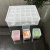 Adjustable Compartments Transparent Plastic Storage Box - Portable Organizer for Beads, Jewelry, Crafts, Small Hardware, Holiday Organizer