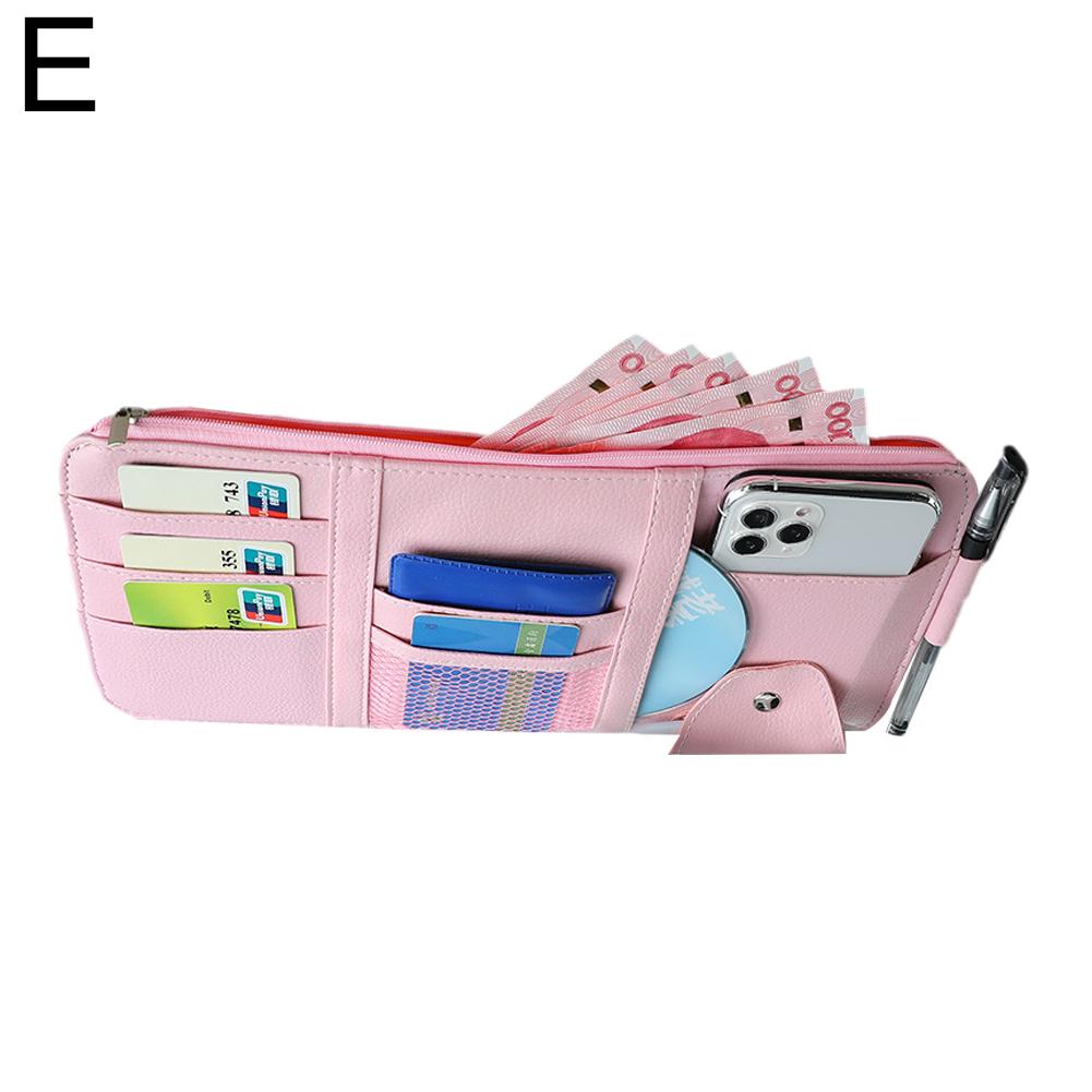 Car Sun Visor Organizer Sunglasses Clip Visor Organizer Sunglasses Holder Hanger Universal Car Interior Accessories