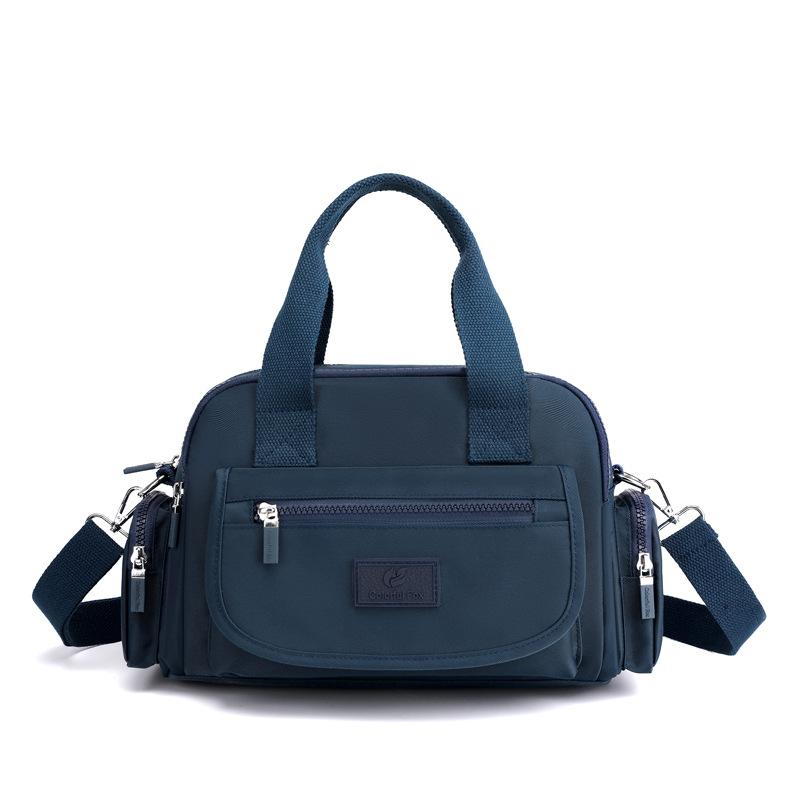 New Women's Fashion Trend Shoulder Bag Large Capacity Anti-splash Nylon Backpack Multi-layer Commuter Messenger Bag