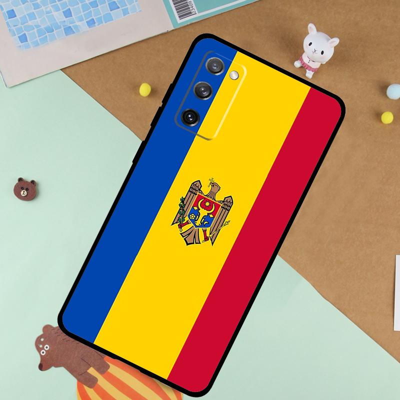 Moldova Flag Soft Case For Samsung Galaxy S24 Ultra S9 S10 S20 S22 S23 Plus S21 FE S25 Ultra Funda Cover