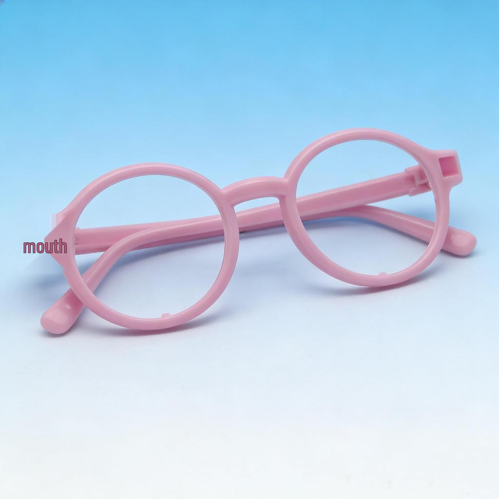 10cm & 20cm Cotton Plush Bear Glasses - Self-Deprecating Bear Doll Accessories