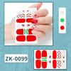 12-finger White No-Bake Nail Decal Fully Coated with Waterproof Long-lasting Nail Patch Simple Wind Nail Polish Adhesive