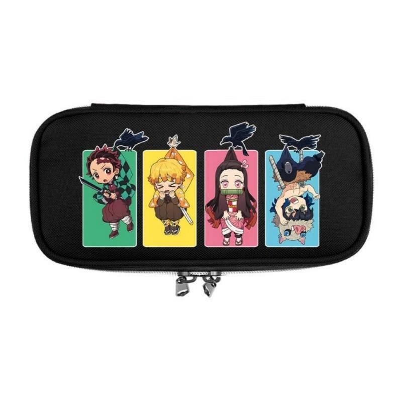 Demon Slayer Print School Handheld Pencil Case Stationery Box