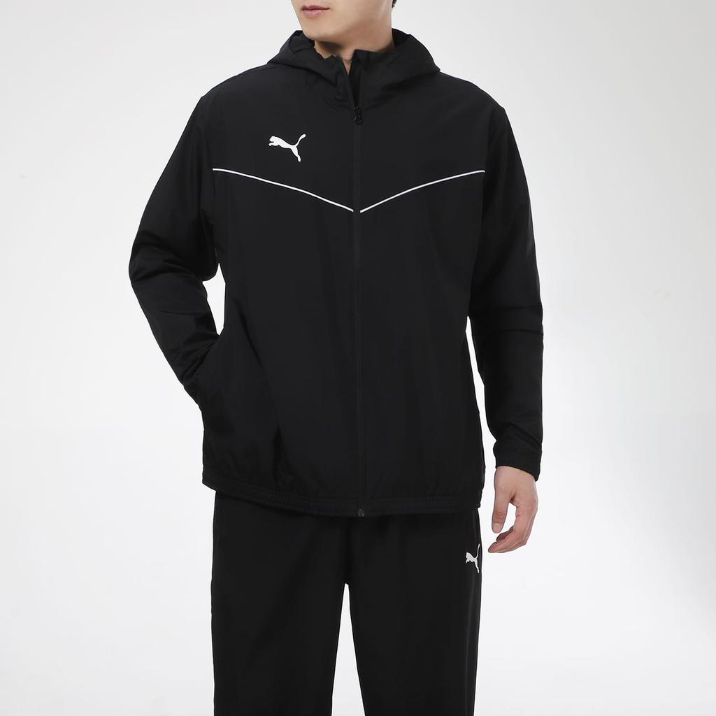 PUMA TeamRise Jackets Men's Black Hooded Moderate Other 657396-03