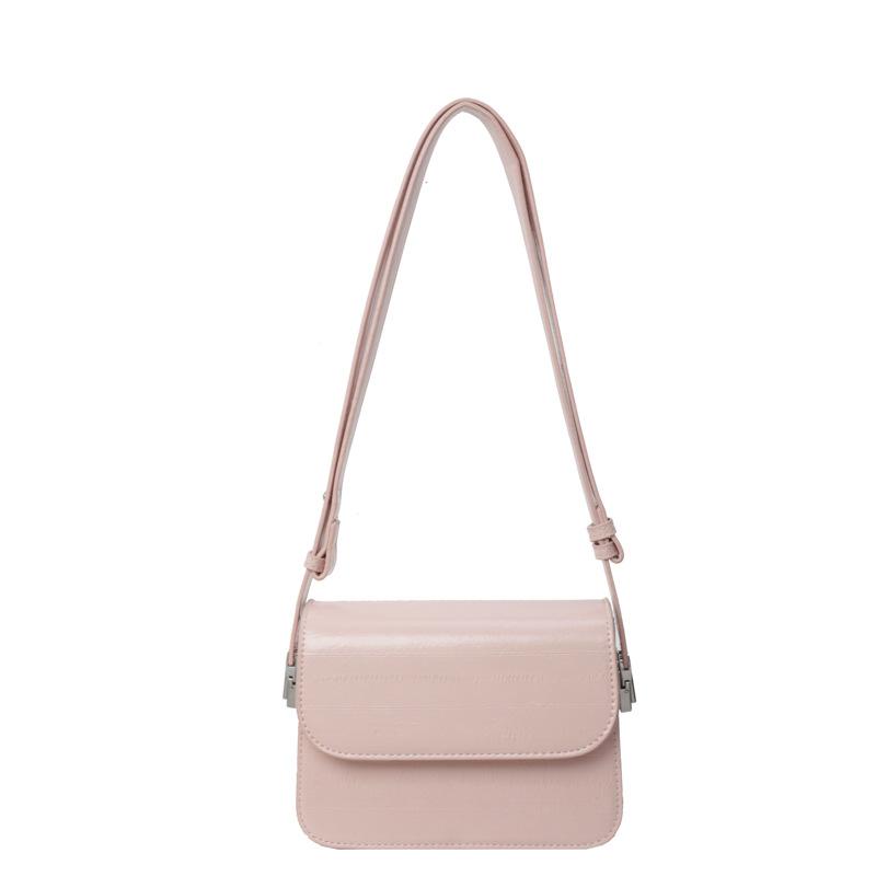 Popular bag women's new fashion oblique span bag shoulder bag texture small square bag