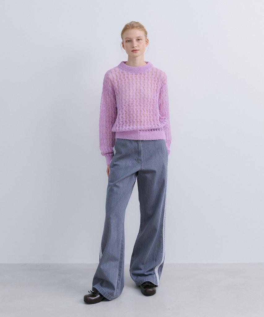 Epinggeulleo Summer Wool Color Knit - Purple