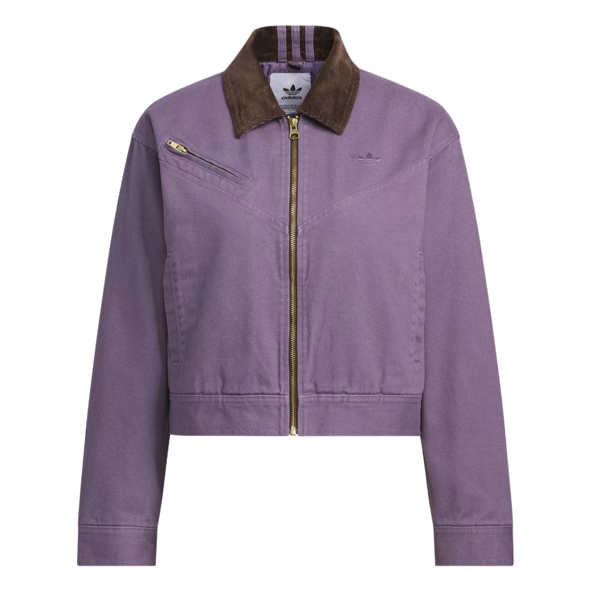 Adidas Originals Wash Pad Padded Jacket Women Dark Gray Violet Gold JW9577 S