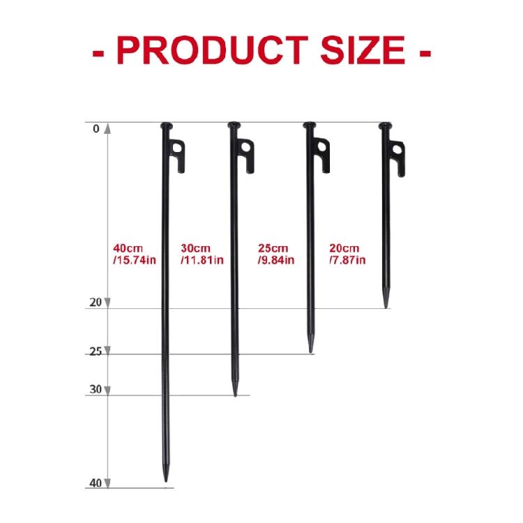 Outdoor Ground Camping Tent Stakes Anchors Pegs Windproofed Tent Stakes for Outdoor Activity and Garden Use