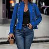 Giacca Corta da Donna in Pelle Scamosciata in Vari Colori