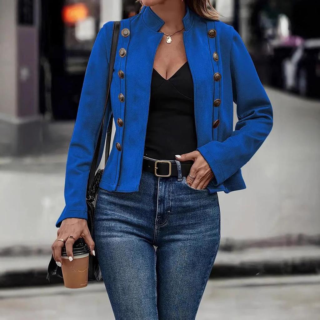 Giacca Corta da Donna in Pelle Scamosciata in Vari Colori