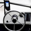 13.5'' Stainless Steel Marine Boat Steering Wheel, 5-Spoke Design with 25° Dish Angle