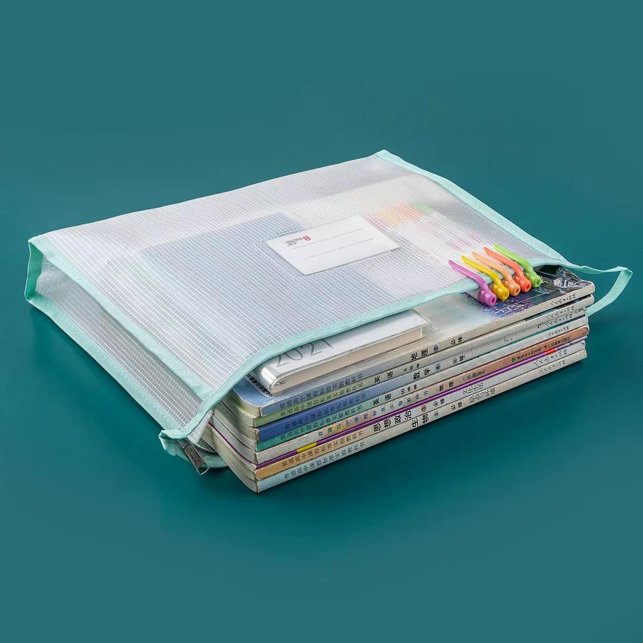 

Expanded A4 EVA Zipper Art Bag with Sticker Sleeve Single Layer (34x24.5x5 cm)