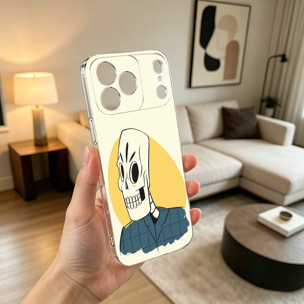 Game Grim Fandango  Phone Case Transparent Silicone Soft For iPhone 17 16 15 14 13 12 11 Mini Pro Max Plus