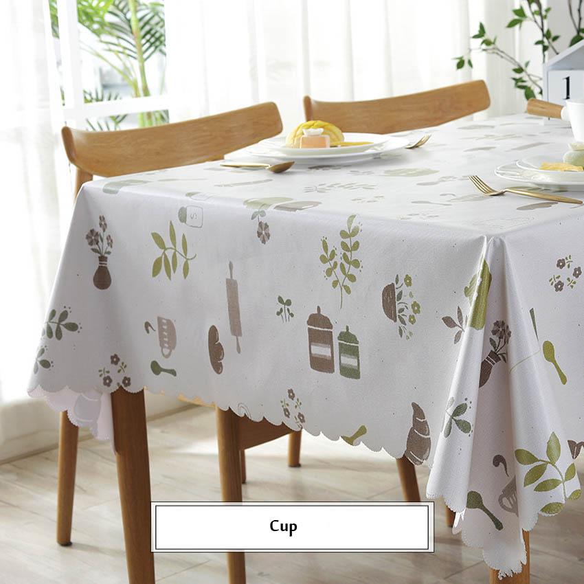 Pastoral Table Cloth Cover PVC Waterproof Tablecloths Background Cloth Plastic Table Cloth Home Decor Manteles Toalha De Mesa