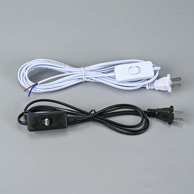 Two-Pin US Standard Switch Cord for Table/Floor Lamp or Pendant Light Fixture