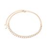 Sweet And Cool Beach Chain Versatile Body Chain, Simple Double-Layer Rhinestone Full Diamond Waist Chain For Women