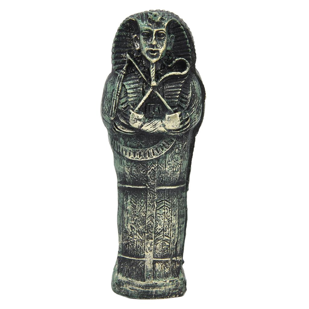 Mummy Coffin Decorations Aquarium Fish Tank Ornaments Landscape Skull Resin Skull Mummy Coffin Ornament