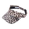 Korean Style Leopard Print Sun Hat Anti-UV Empty Top Sun Protection Hat Peaked Cap Curved Brim Women Sunshade Hat Outdoor