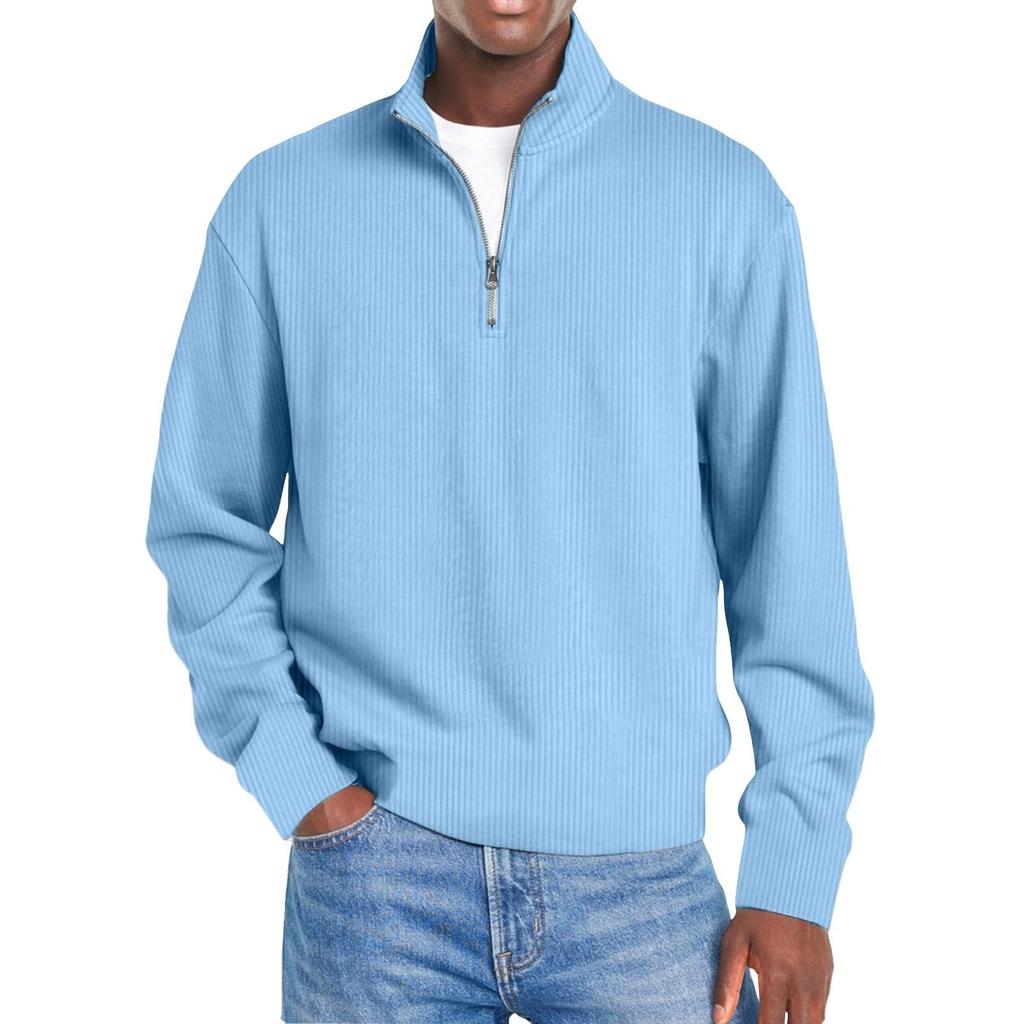 Men's Casual Pullover Lightweight Neck Sweatshirt Long Sleeve Shirts