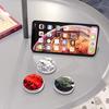 1 adet renkli 3D mücevher popüler yuvarlak cep telefonu katlanır uzatılabilir braket Telefon Tutucu kılıf parmak tutucu cep telefonu standı