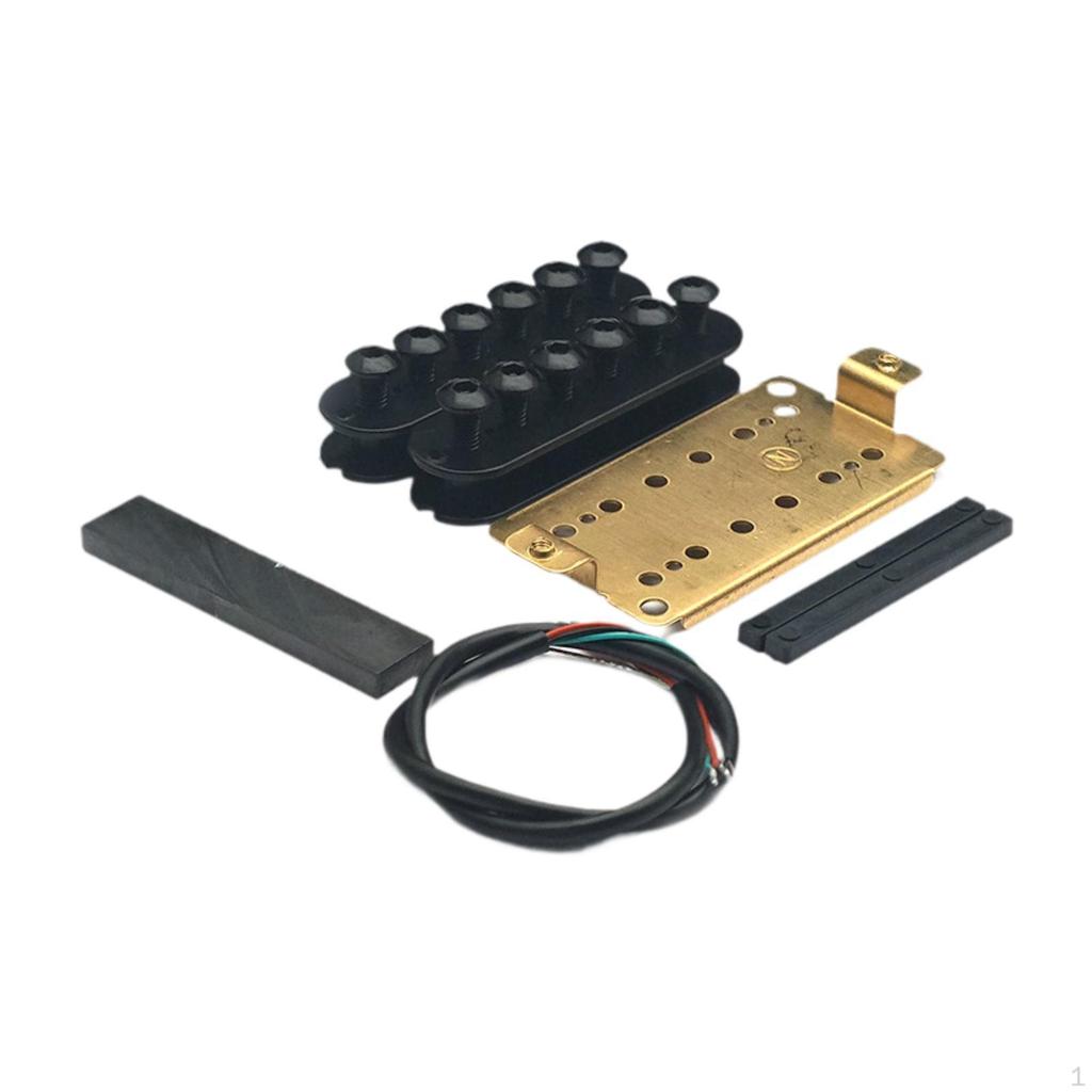 DIY Guitar Pickup Kit Double Coil Ceramic Pickups Rail Guitars