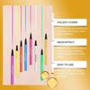 8-Color Halloween Neon Uv Liquid Eyeliner (Yellow) Quick-Drying, Long-Lasting And Non-Smudging Eye Makeup Eyeliner