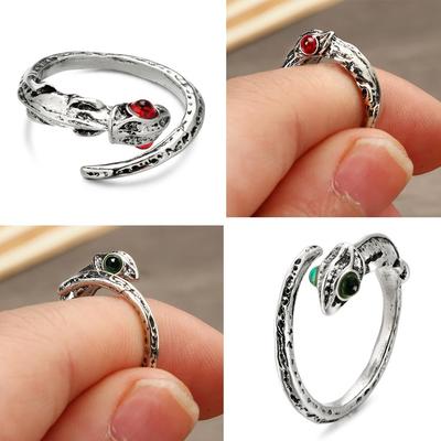 Nouveaux Cadeaux Rétro Anneau Lézard Caméléon Anneau Personnalité Bijoux