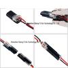 Push-in Quick Connect Terminal Blocks for LED Fixtures, No Soldering/Stripping Required.