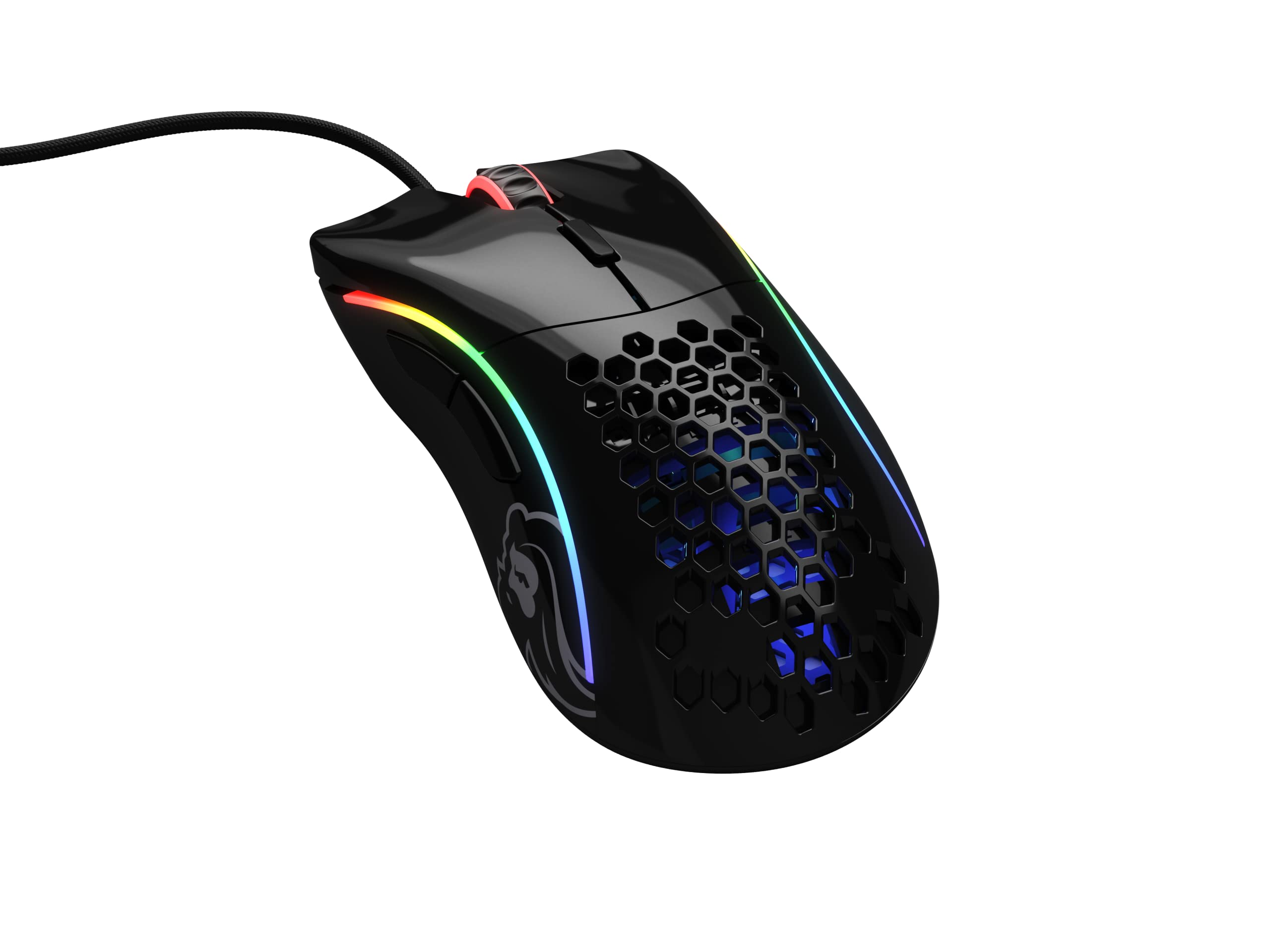 

Ігрова миша Glorious Gaming Mouse Model D, глянцевий чорний, легкий дизайн зі стільниками, для правшів, GD-GBLACK []