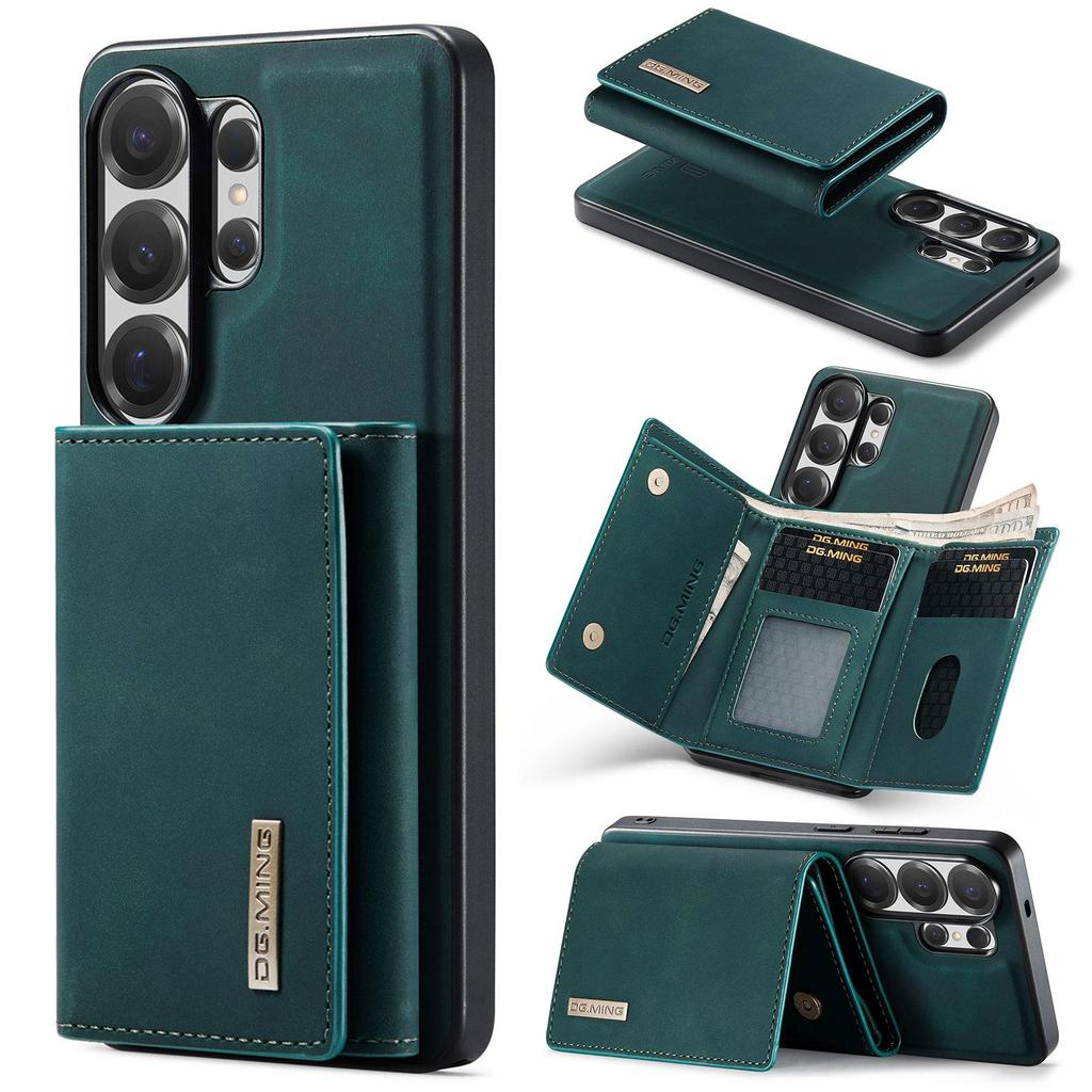 DG.MING-M1 Luxury 2-in-1 Removable Magnetic Flip Premium PU Leather Case Wallet Card Holder Back Cover For Cell Phones