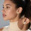 New 925 Silver Love Bow And Arrow Women Earrings Brilliant Wedding Engagement Star Earrings Jewelry Gift