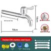 304 Stainless Steel Extended Washing Machine Faucet