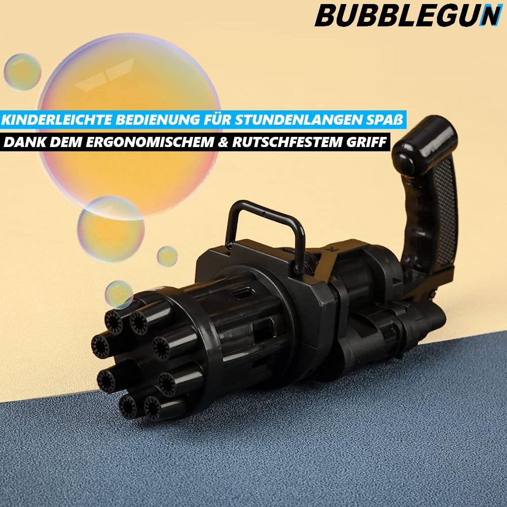 BUBBLEGUN Seifenblasenmaschine Seifenblasenpistole Seifenblasen Gun schwarz