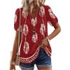 Women's Fashionable Casual Vintage Printed Blouse