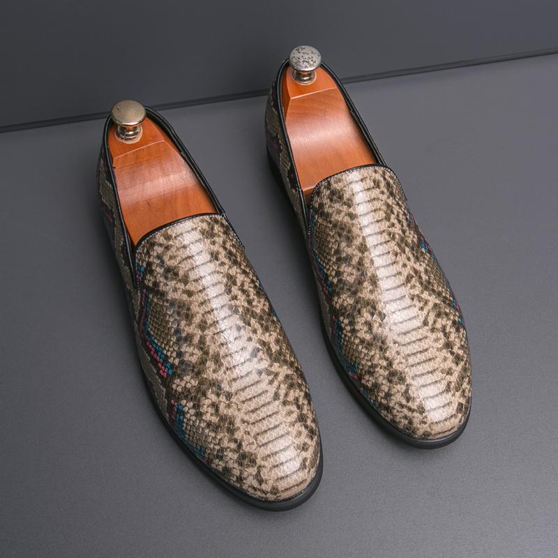 Fashion Men Business Office Casual Loafers Shoes Comfortable Lightweigh Walking Footwear Moccasins Breathable Slip on Male Leather Shoes