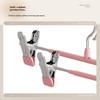 12Pcs Adjustable Metal Hangers With Clips, Non-Slip Space-Saving For Pants/Skirts & All Garments, Keep Clothes Tidy & Organized
