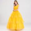 The new Halloween film and television live-action version of the beautiful woman and the beast Belle princess dress costume women