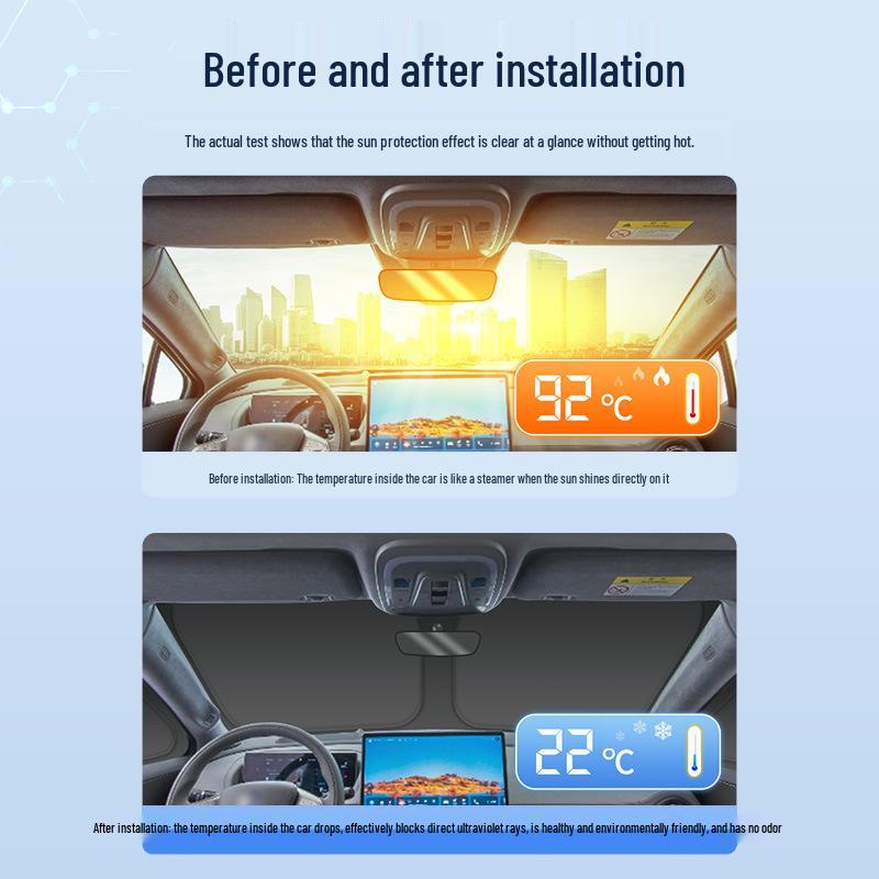 Denza 25 N8L Car Window Sunshade: Heat Insulation, Sun Protection, Privacy, Opaque Camping Shield