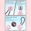 Cat Paws Data Cable Winder TYPE-C To TYPE-C Cable Fast Charging Cable Storage Pendant 240W Max 480Mbps Magnetic Attraction
