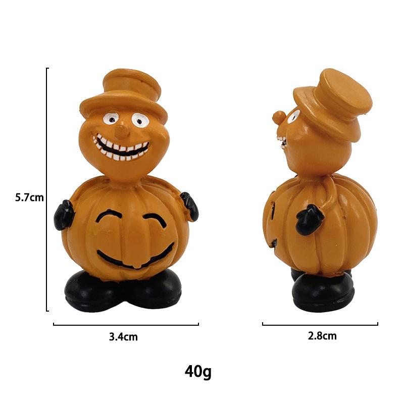 Halloween Pumpkin Nordic Style 3 Sets Resin Craft Ornaments Creative Living Room Desktop Decoration Shooting Decor Home