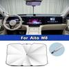 For Huawei Aito M5 M7 M8 M9 Car Sunshade Umbrella Front Windshield Silver Glue UV Resistant Folding Car Sunscreen Accessories