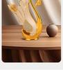 European Luxury Gold & Silver Rhinestone Swan Spoon and Fork Set with Swan Stand
