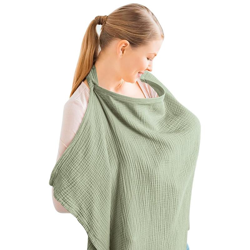 Mother Outing Breastfeeding Cover Cotton Baby Feeding Nursing Covers Adjustable Privacy Breastfeeding Apron Stroller Blanket