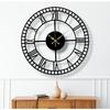 Clock for Living Room, Bedroom, Office, Kitchen, Stylish Analog Wall Clock for Home and Hall, Designer Big Size Modern Wall Watch 40 Cm, Black